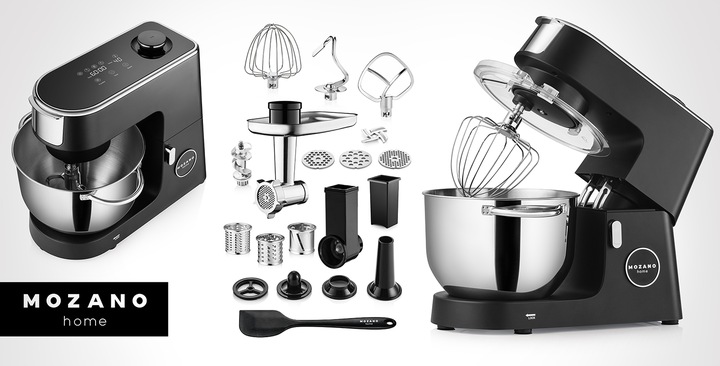 ROBOT PLANETARNY KUCHENNY PODGRZEWANA MISA 6,2L MIKSER DUŻY ZESTAW