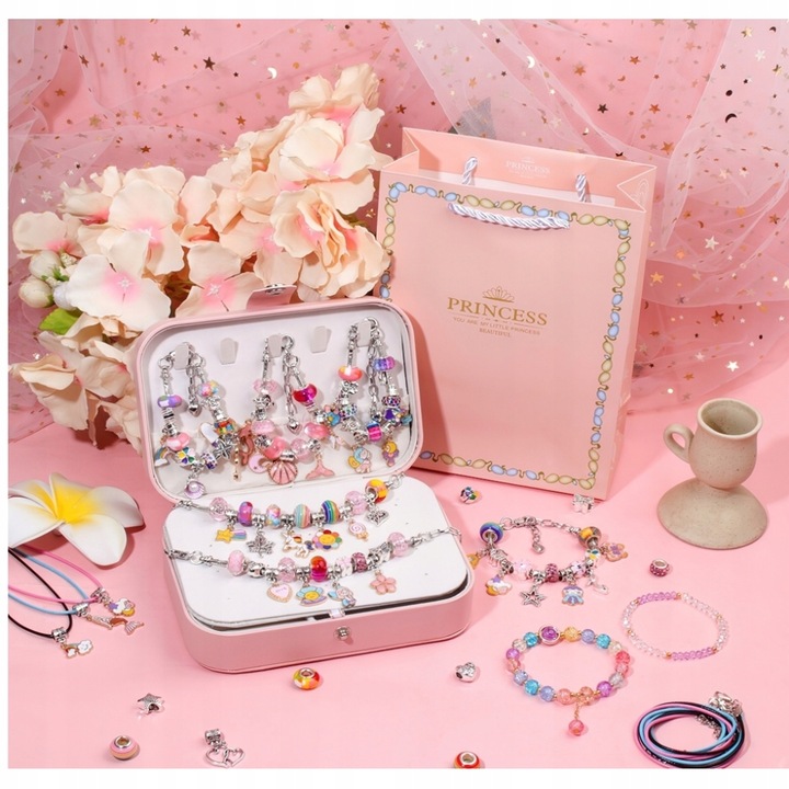 150EL IDEALNY PREZENT ZESTAW DO ROBIENIA BRANSOLETEK I NASZYJNIKÓW