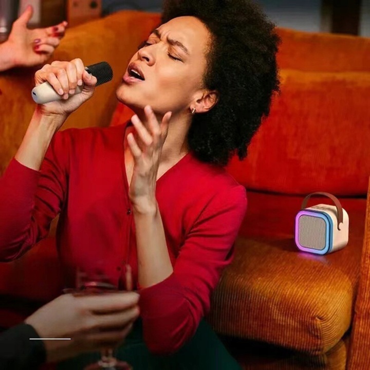 Bezprzewodowy Zestaw Do Karaoke Dla Dzieci Bluetooth Głośnik + 2 mikrofony