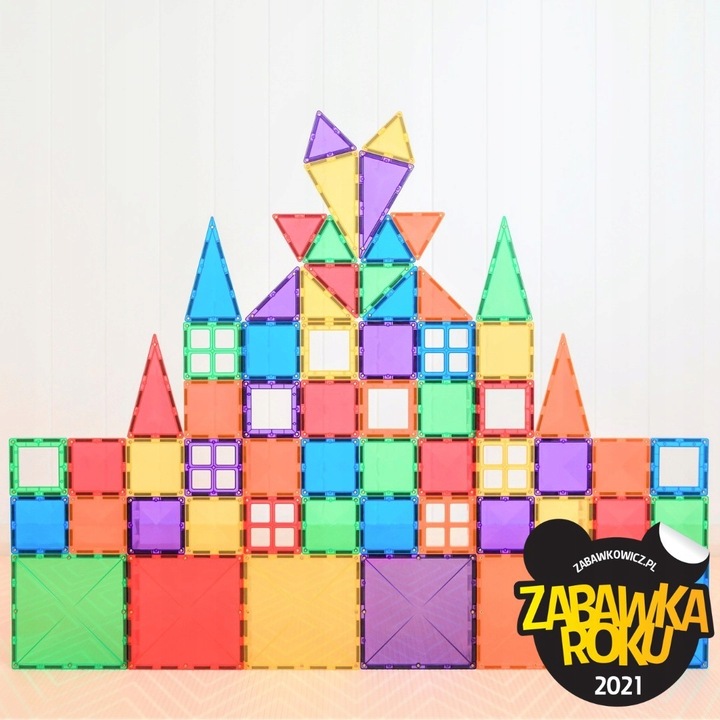 Connetix: 60 el. Klocki magnetyczne Starter Pack Rainbow