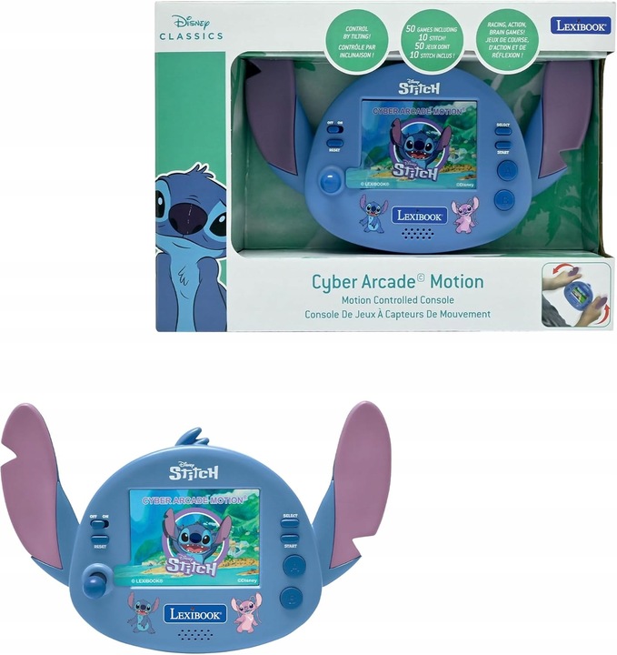 Disney Stitch konsola ze sterowaniem gestami LCD 2,8'' 50 gier