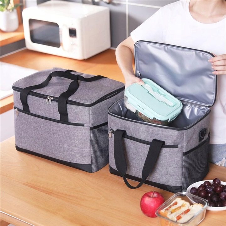 TORBA TERMICZNA na LUNCH BOX na jedzenie torba ŚNIADANIOWA na ramie 20L XL