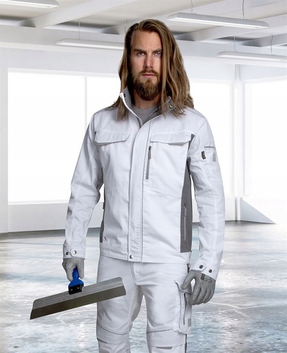 Spodnie Robocze Monterskie Elastyczne Modne Białe Malarskie ARDON URBAN+ 52