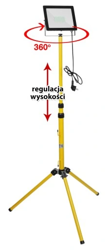 STATYW STOJAK POJEDYNCZY HALOGEN NAŚWIETLACZ LED