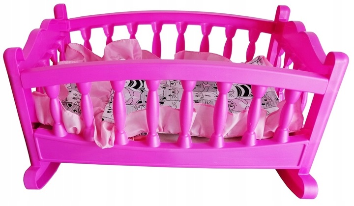 DUŻA KOŁYSKA DLA LALKI LALEK ŁÓŻECZKO + POŚCIEL PL