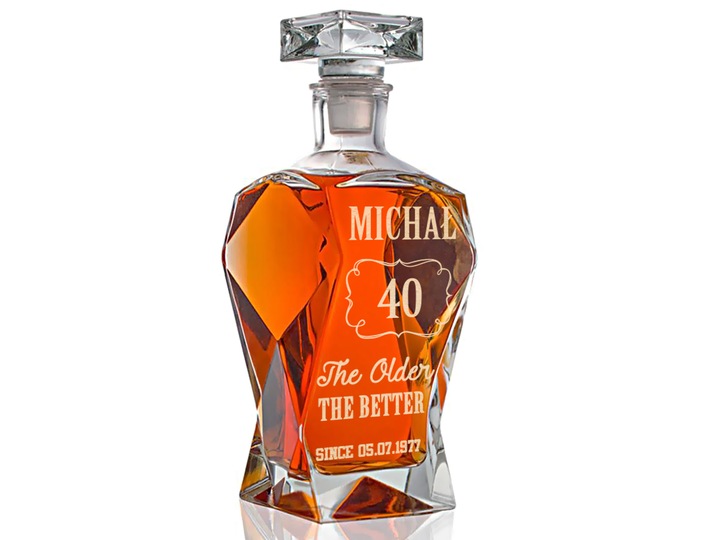 KARAFKA Z GRAWEREM NA PREZENT RÓŻNE OKAZJE 750ml