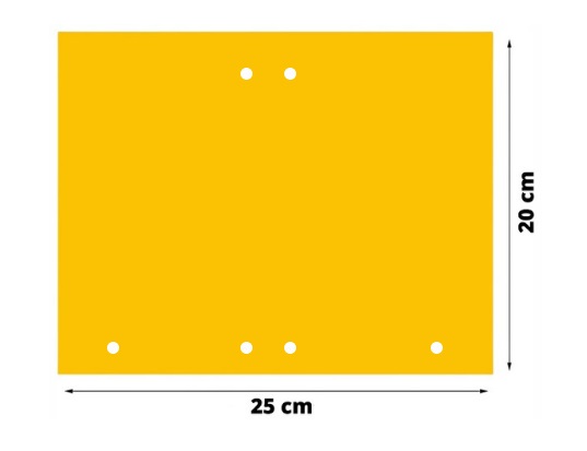 Żółte tablice lepowe na ziemiórki 10 szt. Dwustronny Lep, Biodegradowalne
