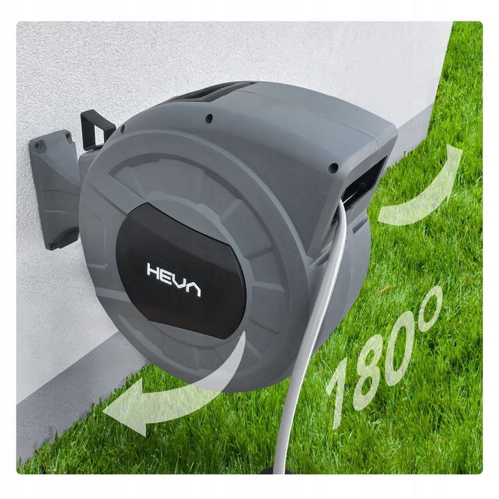 Zwijacz do wody HEVA wąż automatyczny ogrodowy 15m+1,5m pistolet zraszacz