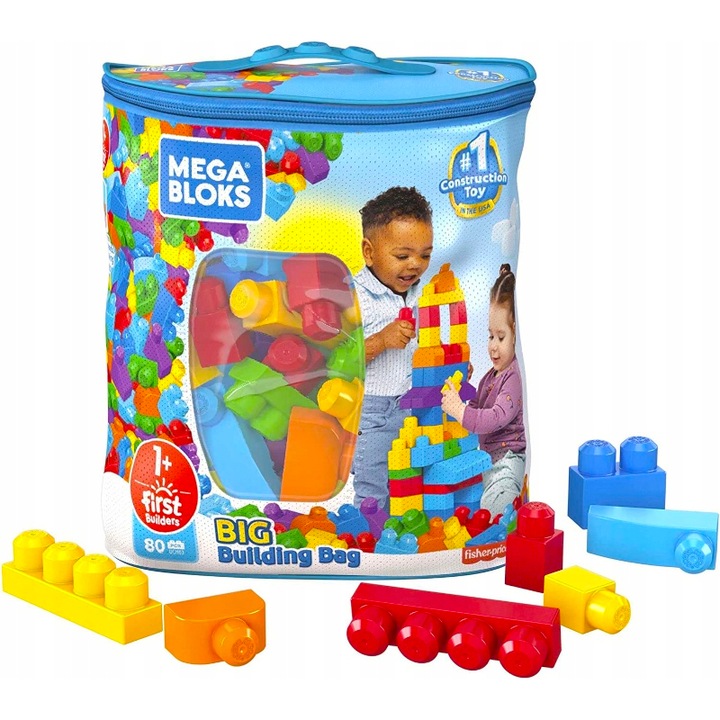 FISHER PRICE KLOCKI MEGA BLOKS 80 ELEMENTÓW 1+