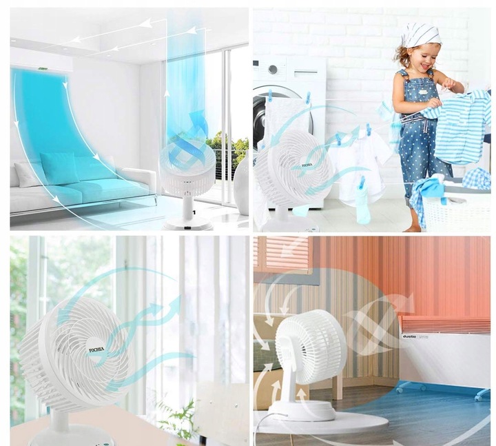 WENTYLATOR BIURKOWY OSCYLACJE TIMER PILOT YS013