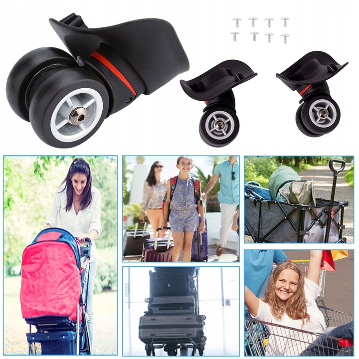 KÓŁKO DO WALIZKI KÓŁKA DO BAGAŻU ZAMIENNE 2 SZTUKI