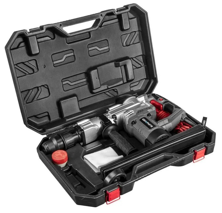 MŁOT UDAROWY WYBURZENIOWY DO KUCIA 20J SDS MAX 1300W WALIZKA GRAPHITE