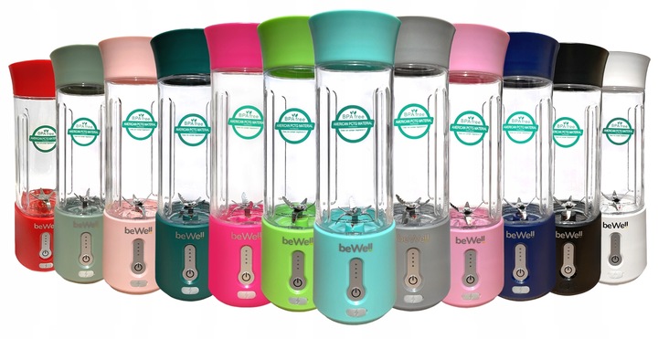 BLENDER KIELICHOWY DO SMOOTHIE I KOKTAJLI RECZNY beWell 500ml BEZPRZEWODOWY