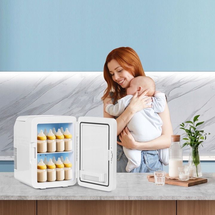 MINI PRZENOŚNA LODÓWKA 10 LITRÓW 12V 230V LUSTRZANA