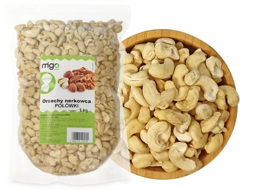 ORZECHY NERKOWCA 1kg POŁÓWKI Nerkowce 1000g