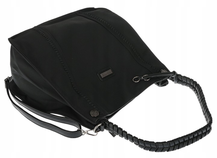 Torebka Damska Shopperka Worek Pojemna Modna Duża Torba CH7716 Czarna