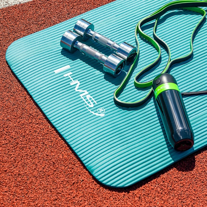 HMS Zestaw Hantle Hantelki Chromowane Do Ćwiczeń Treningu Siłowego 2x2 kg