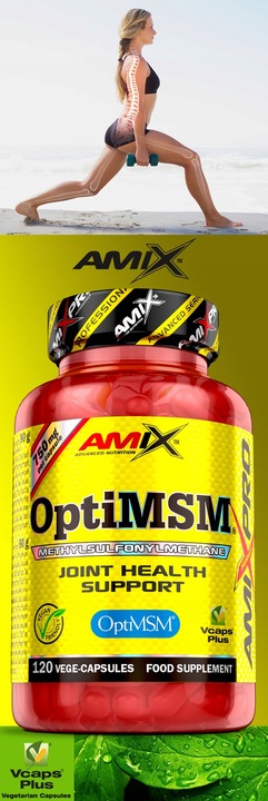 SIARKA MSM Amix Mocna Formuła 3000mg - Kapsułki najczystsza siarka OptiMSM