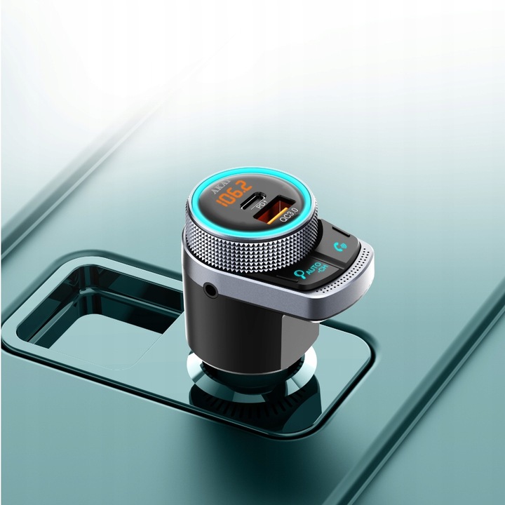 TRANSMITER samochodowy FM BLUETOOTH ŁADOWARKA AKAI FMT-80BT