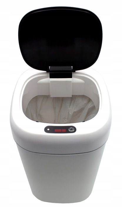 Łazienkowy kosz na śmieci czujnik ruchu bezdotyk