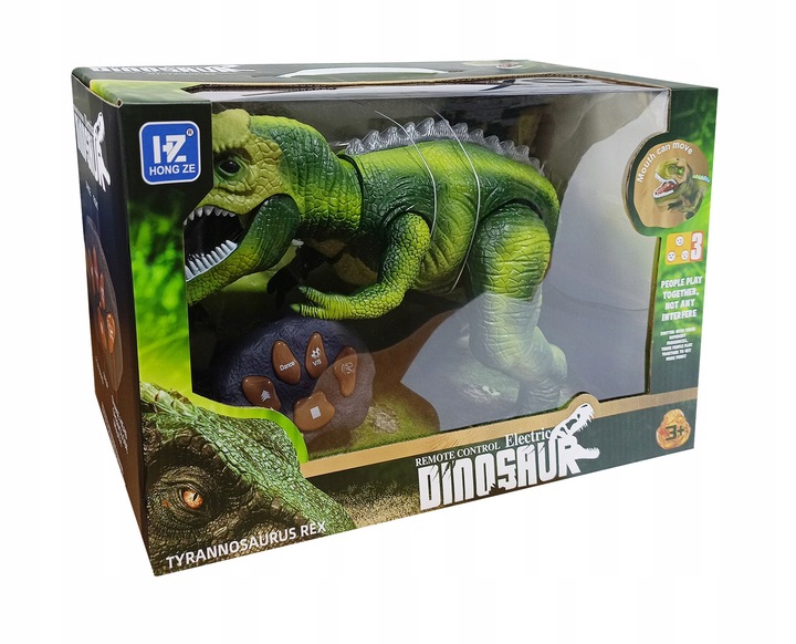 DINOZAUR DLA DZIECI ZDALNIE STEROWANY ROBOT ZABAWKA NA PILOTA CHODZI RYCZY