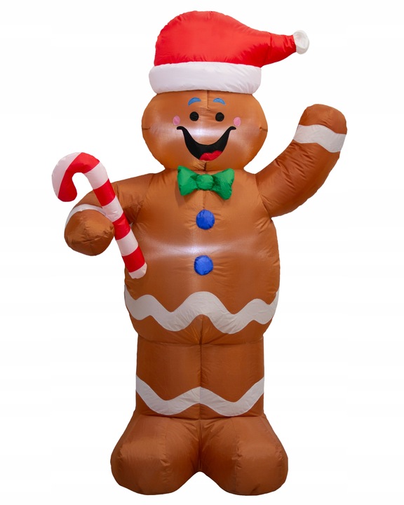 CIASTEK nadmuchiwany ŚWIECĄCY DUŻY pompowany LED 155cm dmuchaniec JUMIhome