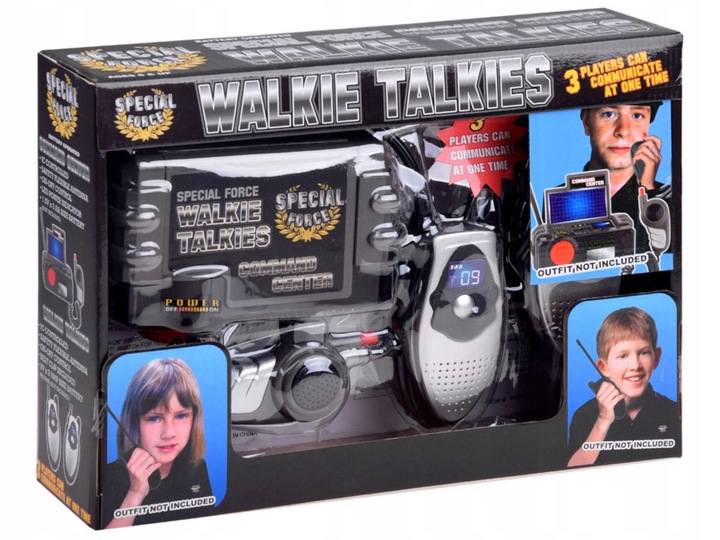 WALKIE TALKIE DLA DZIECI 2 x krótkofalówka ZESTAW łoki toki + BAZA do 30m