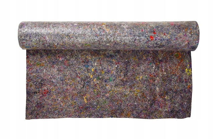 MATA MALARSKA Ochronna FILCOWA Z FOLIĄ 1 x 25 mb FILC Budowlany Folia ROLKA