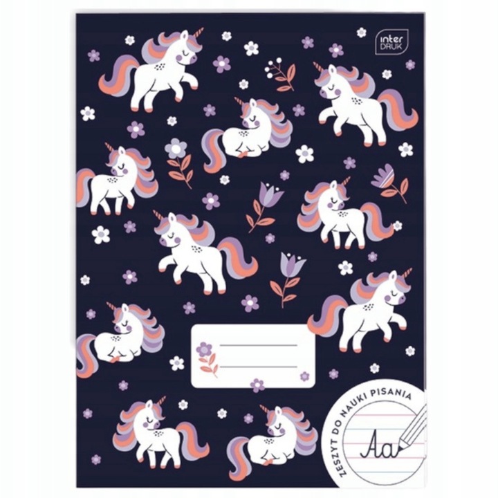 5x Zeszyt KOLOROWA 3 LINIA = A4 /32k | Miękka okładka InterDruk