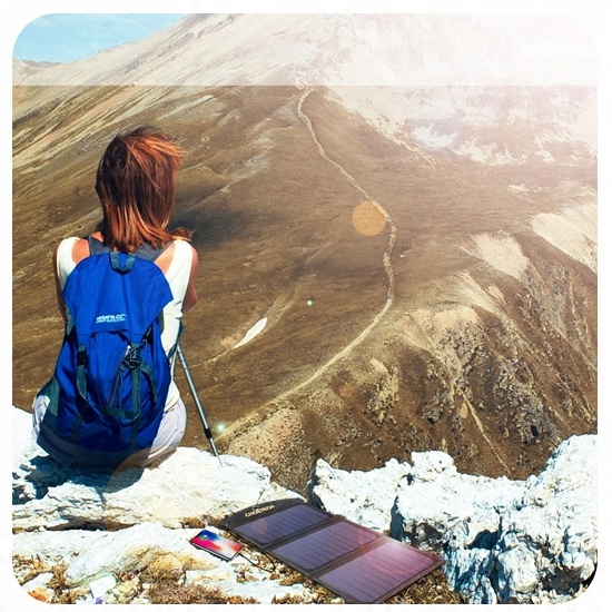 CHOETECH ŁADOWARKA SOLARNA DUŻA SKŁADANA PANEL SŁONECZNY 2xUSB POWERBANK