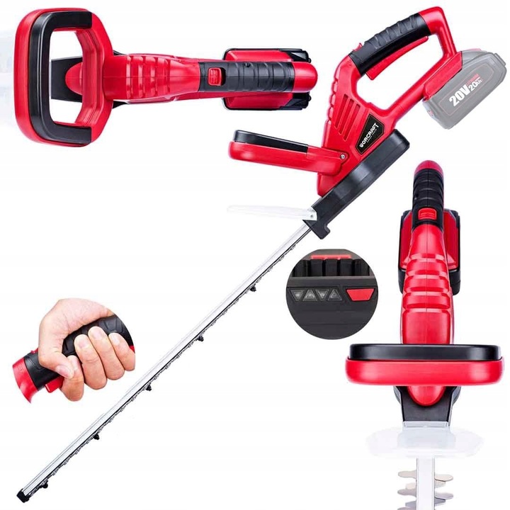 NOŻYCE DO ŻYWOPŁOTU AKUMULATOROWE DO KRZEWÓW GAŁĘZI SEKATOR 510MM WORCRAFT