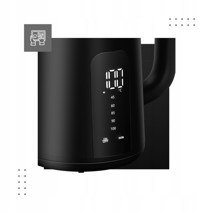 Czajnik Elektryczny Smart TUYA VERTENZ 1,7L LED WARM Cool Touch 2000W