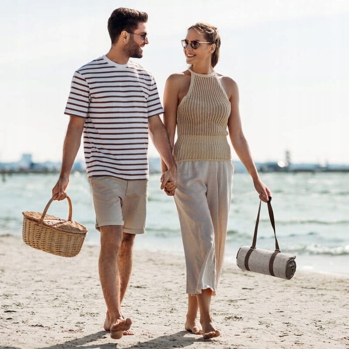 Koc Narzuta Piknik 4 130x150cm Brązowy