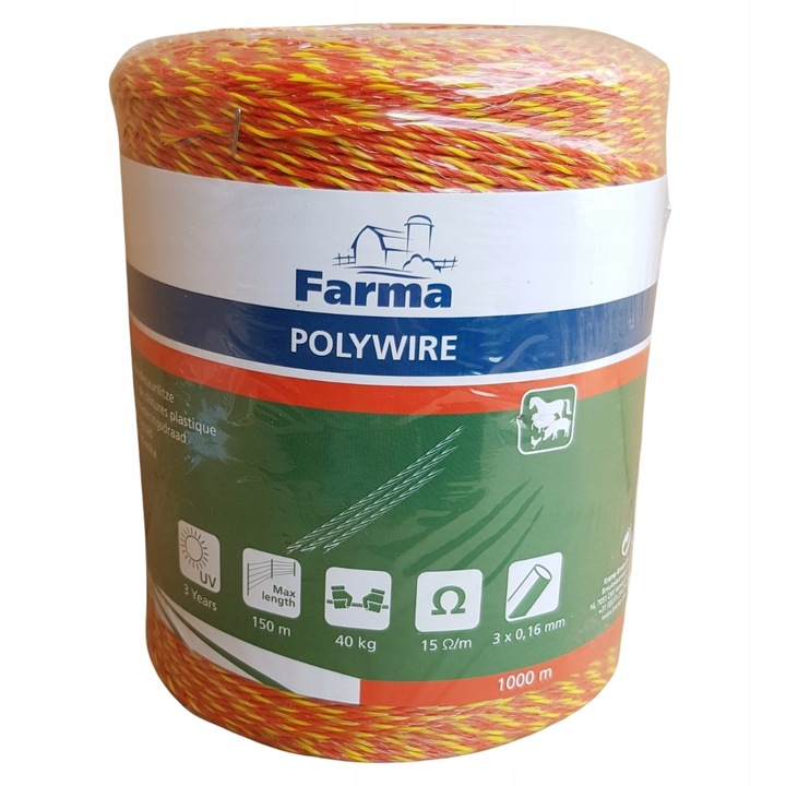 Linka splotka Farma Plecionka 1000m pastuch
