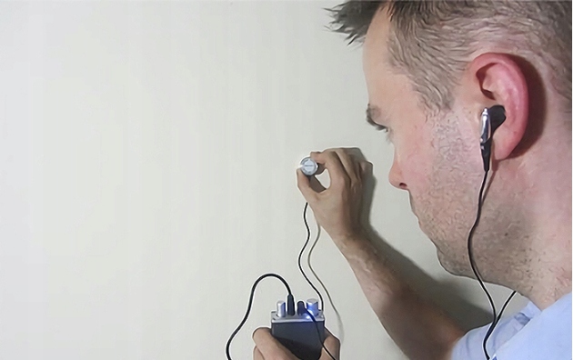 PODSŁUCH PRZEZ ŚCIANY DO 35CM DETEKTOR WYCIEKÓW ZAPIS NA KARTĘ PAMIĘCI SD