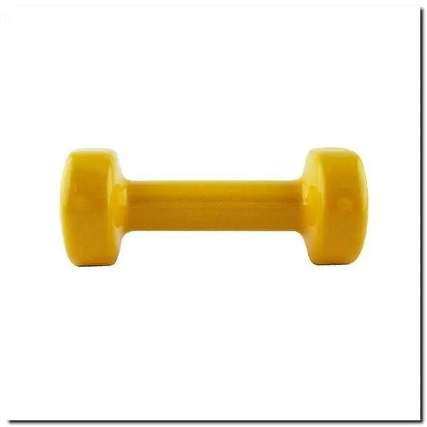 CIĘŻAREK ŻELIWNY POKRYTY WINYLEM HMS 1 kg 17023 HANTEL HANTELKA TRENING