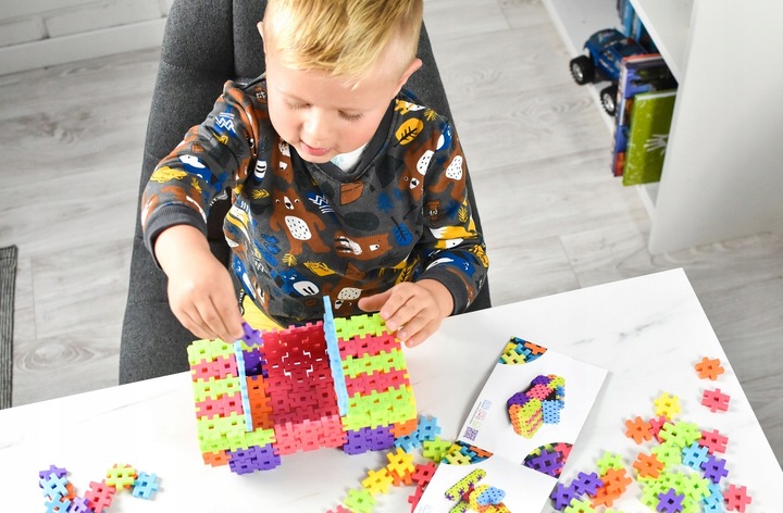 KLOCKI WAFLE KONSTRUKCYJNE MELI Basic 300 El MINI PUZZLE GOFRY EDUKACYJNE