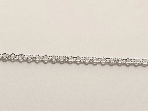 ŁAŃCUSZEK SREBRNY LISI OGON POJEDYŃCZY 50 CM 2,1mm