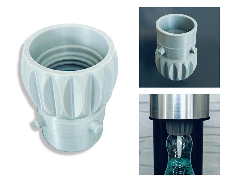 ADAPTER BUTELEK PET DO SATURATORA LEVIVO SODA Levivo Soda - SZARY