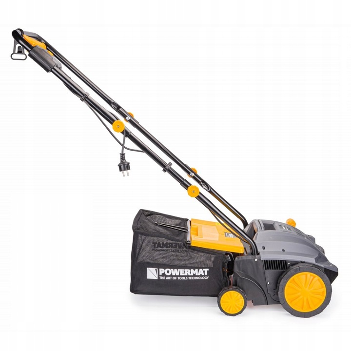 AERATOR WERTYKULATOR ELEKTRYCZNY Z KOSZEM 3w1 2400W AERACJA 32CM POWERMAT