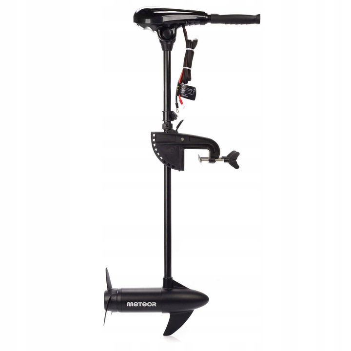 Silnik elektryczny zaburtowy do łodzi pontonu akumulator ład Meteor 68 lbs