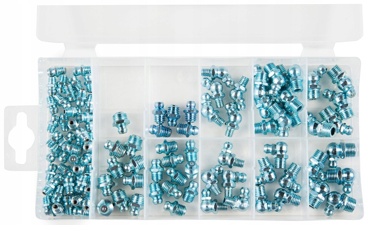 Zestaw smarowniczek, kalamitek stal/ocynk - 110 sztuk - smarland.pl