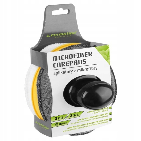 ZESTAW GĄBEK POLERSKICH PADÓW APLIKATORÓW DO RĘCZNEGO POLEROWANIA LAKIERU