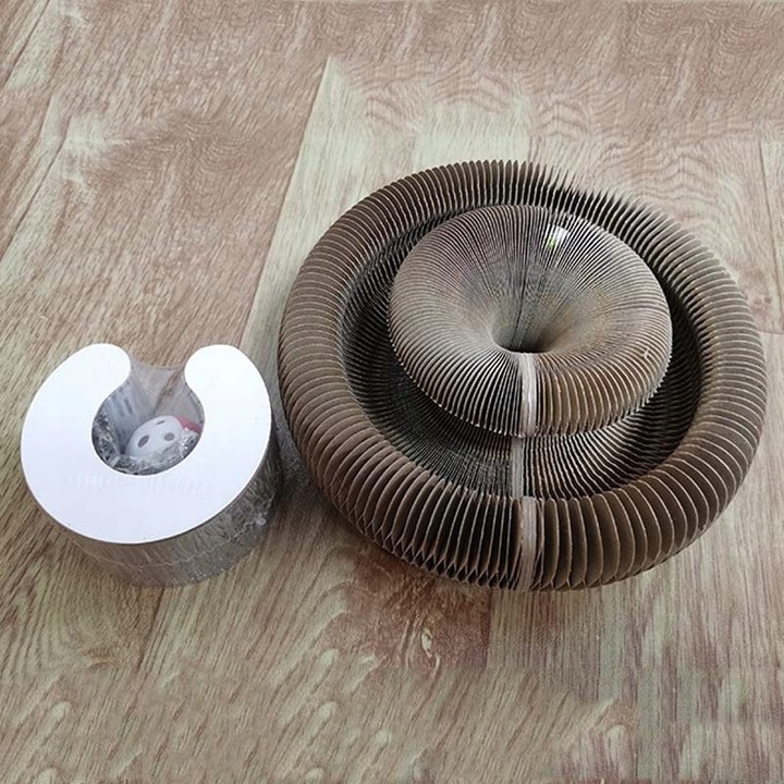 Drapak Dla Kota Zabawka Interaktywna Drapak z Piłką i Tunelem + Kocimietka