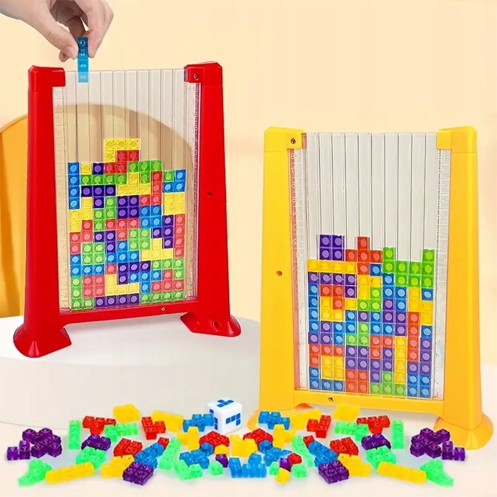 GRA LOGICZNA TETRIS BRAIN UKŁADANKA TRÓJWYMIAROWA KLOCKI 3D WIEŻA Z KLOCKÓW