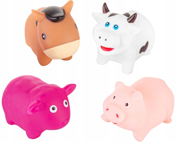 AKUKU ZABAWKI DO KĄPIELI KĄPIELOWE WANNY 4szt