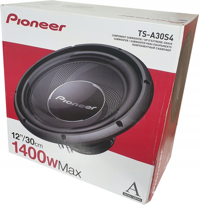 SUBWOOFER PIONEER TS-A30S4 MOC 1400W GŁOŚNIK 30cm