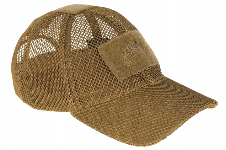 Czapka z Daszkiem Helikon Mesh Bejsbolówka Siatka Regulowana Brązowa Coyote