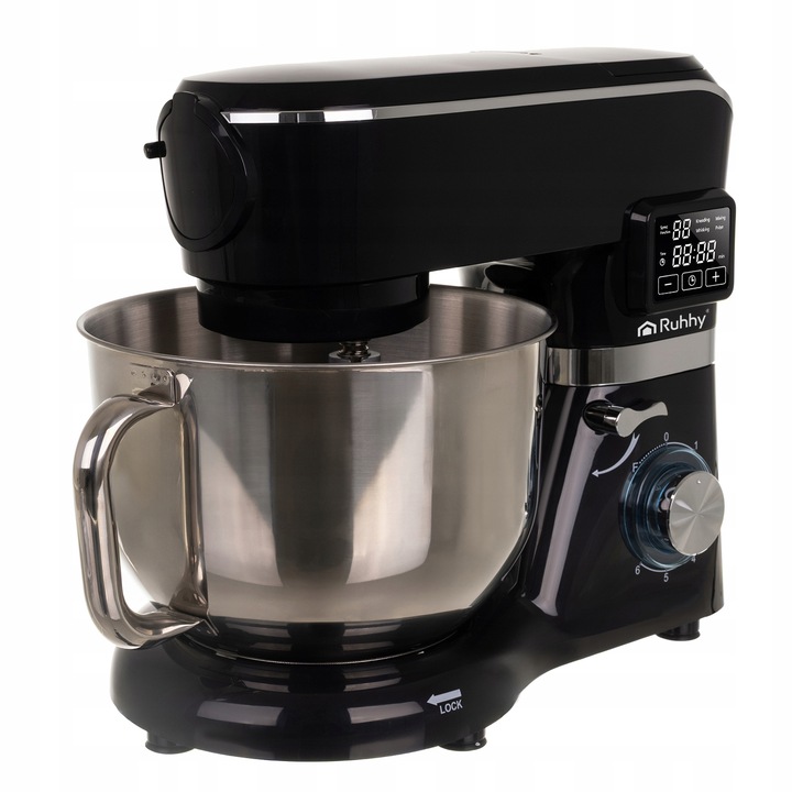 Robot Planetarny Kuchenny z Podgrzewaną Misą 6,2l Wielofunkcyjny Blender