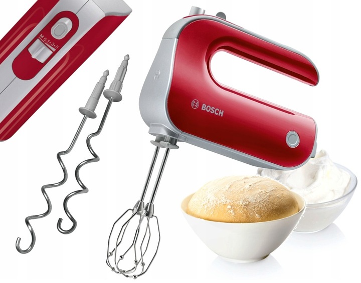 MIKSER RĘCZNY ROBOT KUCHENNY MFQ40303 CZERWONY 500W Styline Colour